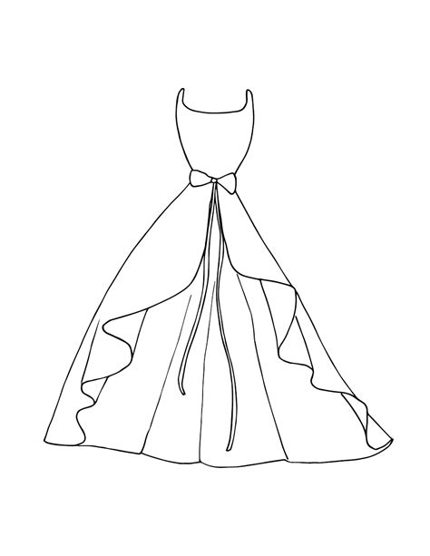 dress drawing easy